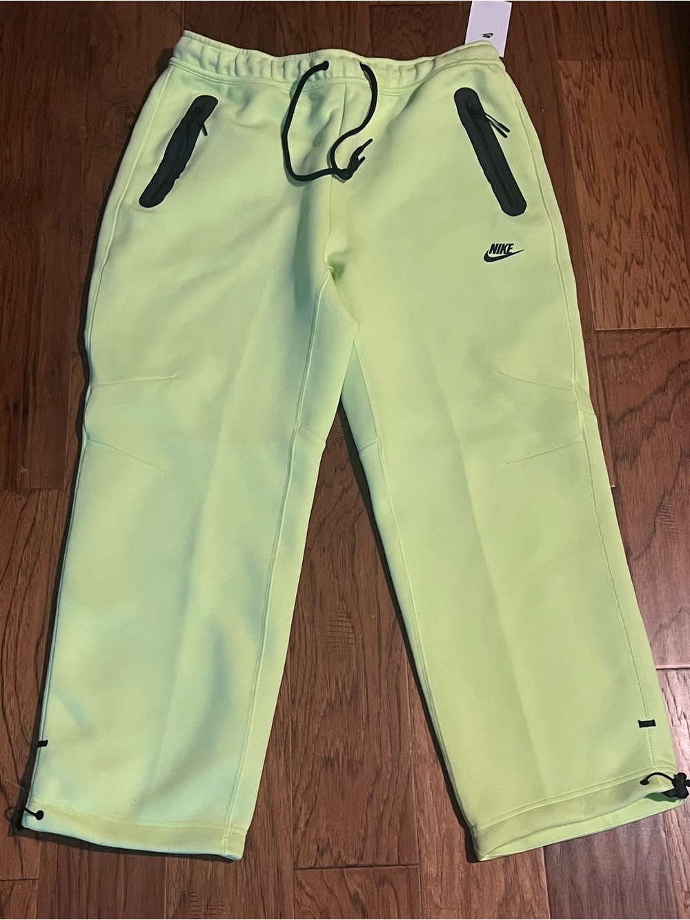Nike tech Neon Yellow Fleece Jogger Bottoms